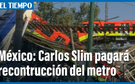 Magnate Carlos Slim pagará la reconstrucción del metro de México