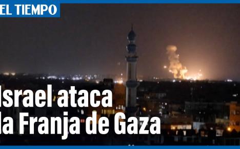 Israel atacó el sur de la Franja de Gaza entre la noche del lunes al martes, tras el lanzamiento de globos incendiarios a su territorio desde el enclave palestino, que causaron algunos incendios en matorrales.