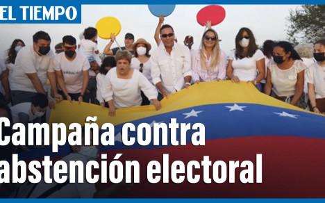 La oposición trata de movilizar a los votantes para que asistan a las urnas el 21 de noviembre, cuando se eligen gobernadores y alcaldes, entre otros.