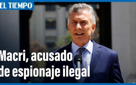 El expresidente argentino Mauricio Macri fue inculpado el miércoles por presunto espionaje ilegal.