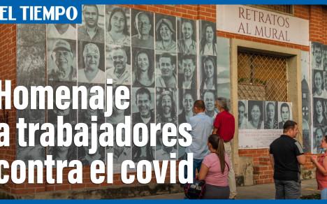 Mural en Quimbaya, Quindío para resaltar 'la primera línea del Covid'| El Tiempo.