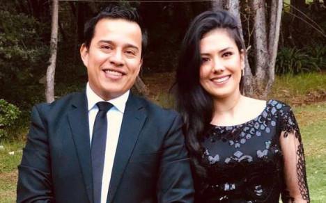 Karen Vaquiro y su esposo Andrés Mayorquín, exasesor presidencial.