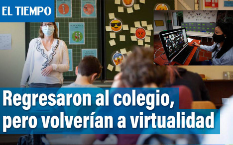 Los estudiantes del colegio Bolivia aseguran que la institución entrará en obra por lo que los niños tendrían que volver a la virtualidad.