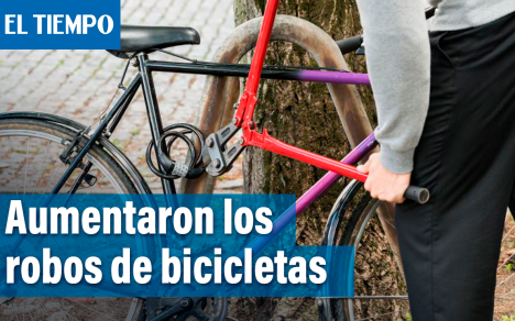 Hurto de bicicletas en Bogotá aumentó 17 %.