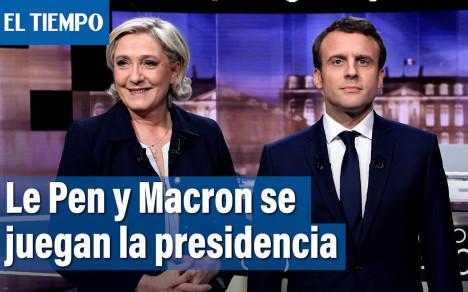 El mandatario Emmanuel Macron y su rival ultraderechista Marine Le Pen retomaron su campaña para movilizar a  electores a tres días de las elecciones.
