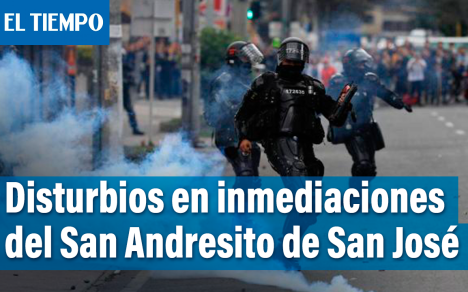 Operativo sin mostrar orden judicial causó disturbios en centro de Bogotá
