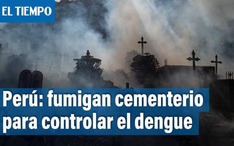 Fumigan el cementerio más grande de Sudamérica para controlar el dengue en Perú