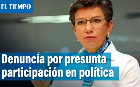 Denuncian a Claudia López por presunta participación en política