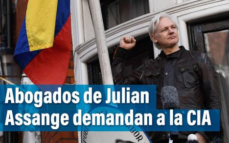 Abogados de Julian Assange presentan demanda contra la CIA