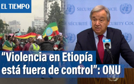 El secretario general de la ONU, Antonio Guterres, pidió el fin de las hostilidades en la región de Tigré, en Etiopía.