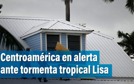 Centroamérica en alerta ante el avance de la tormenta tropical Lisa