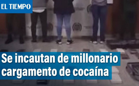 Tres colombianos fueron capturados por transportar dentro de sus maletas 40 kilos de cocaína, que están avaluados en 200 millones de pesos.