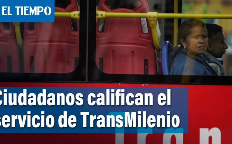 Los usuarios del transporte público TransMilenio dieron su balance sobre el servicio que se presta en la ciudad de Bogotá.