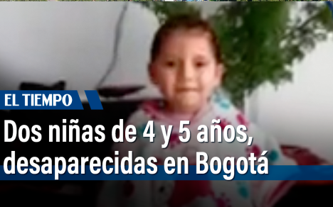 Gabriela Chona, de 4 años desapareció el 11 de febrero, la hermana comenta que la mama de la niña la recogió en la localidad de Fontibón para salir a dar una vuelta y nunca más regresaron, otro caso similar ocurrió en el sector de La Calera.