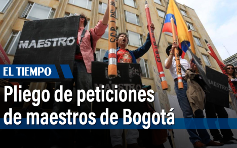 Pliego de peticiones de maestros de Bogotá