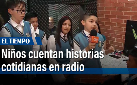 Niños cuentan historias cotidianas en radio
