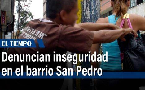 Comunidad denuncia la alta inseguridad en el barrio San Pedro