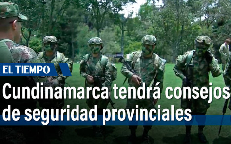 Cundinamarca tendrá consejos de seguridad provinciales