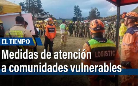 Las regiones en que se ha anunciado hace pocos minutos en las que la Unidad para la Gestión del Riesgo de Desastres está concentrando los esfuerzos San Andrés, una de ellas y debido a las inundaciones que se registraron en las últimas horas, pero también la atención en la Guajira e incluso en Mocoa