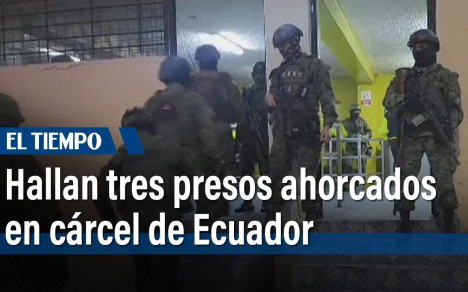 Tres presos fueron hallados ahorcados el miércoles en una cárcel de Ecuador, donde han muerto más de 400 reclusos en medio de sangrientos enfrentamientos entre bandas desde 2021, informó el organismo encargado de administrar las prisiones (SNAI).