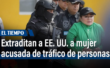 Autoridades de Honduras extraditaron este jueves hacia Estados Unidos a una mujer acusada de tráfico de personas y lavado de activos, informaron a la AFP la Policía Nacional y una fuente judicial