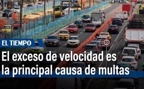 En lo corrido del año se han impuesto 749.000 multas de tránsito en Bogotá. Los motociclistas son los más sancionados. El exceso de velocidad es la principal infracción en las vías de la ciudad.