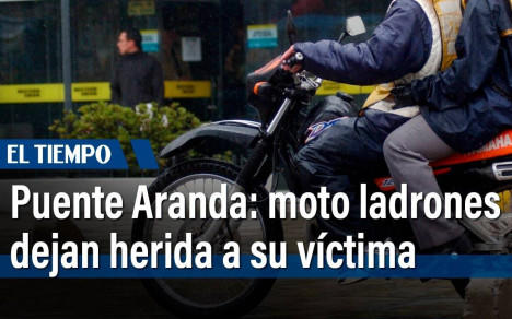 Hombres armados aparecieron en la localidad de Puente Aranda, le dispararon a su víctima y le robaron la moto en la que se movilizaba.