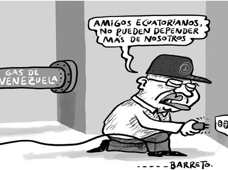 Entre soberanías - Caricatura de Beto Barreto