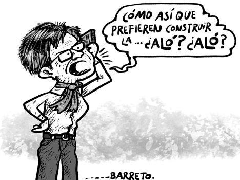 Le colgaron - Caricatura de Beto Barreto