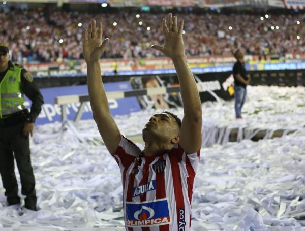 Junior celebra el gol contra Cúcuta.