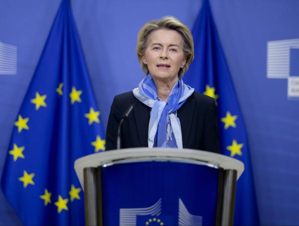 La presidenta de la Comisión Europea, Ursula von der Leyen.