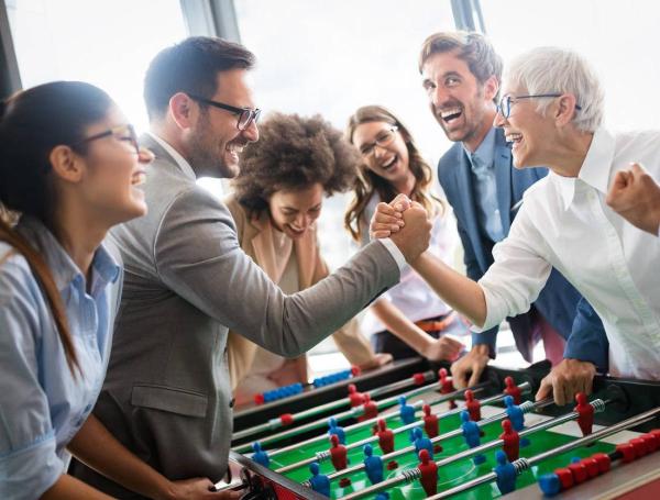 Empleados felices