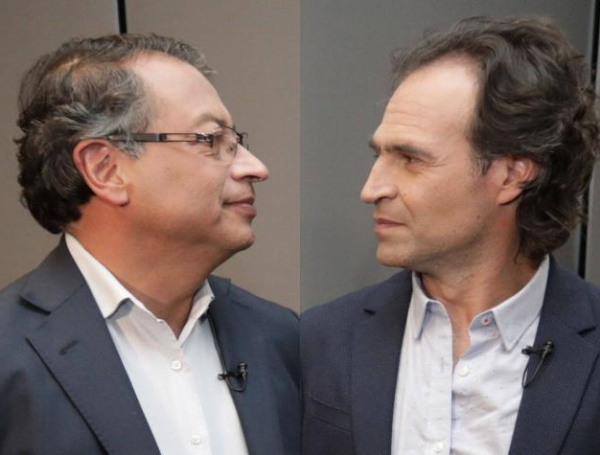 Gustavo Petro y Federico Gutiérrez, candidatos a la presidencia.