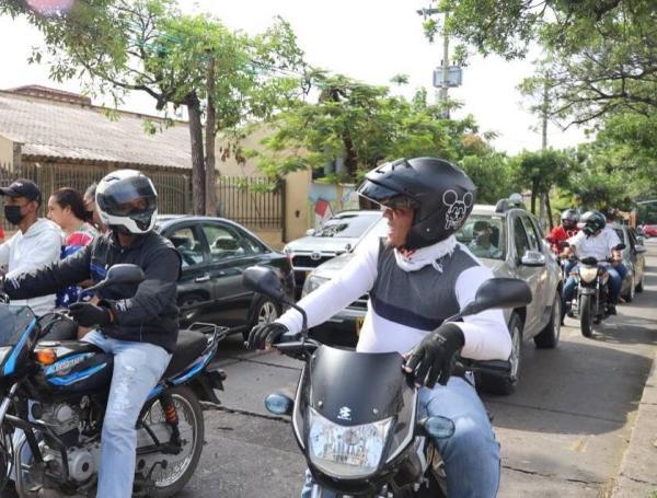 Los motoclistas hacen parte de la campaña