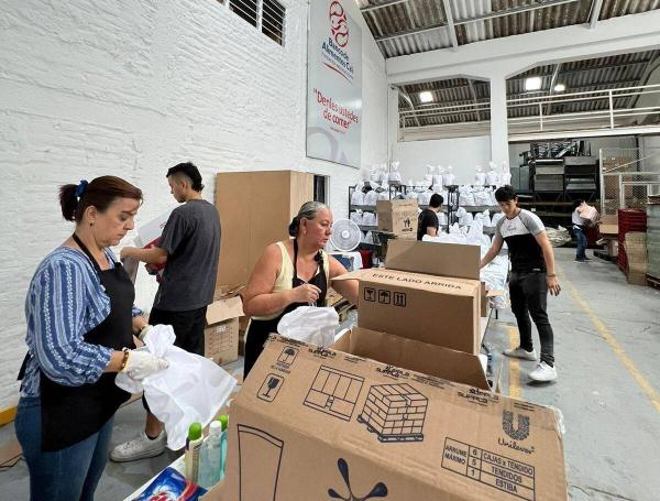 Banco de Alimentos de Cali en el barrio San Nicolás.