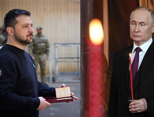 Volodimir Zelenski y Vladimir Putin