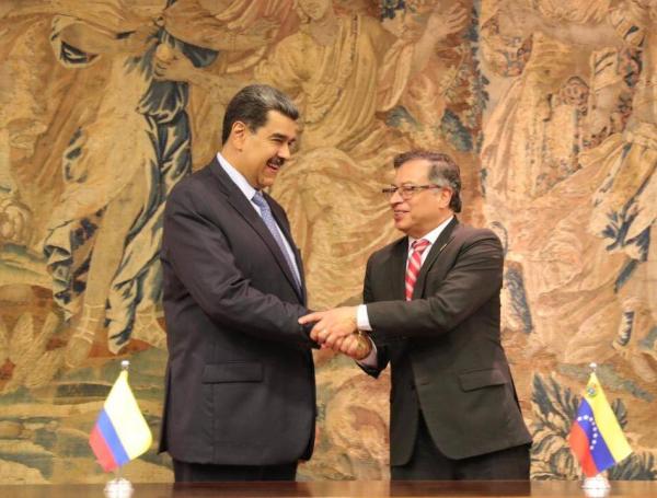 Nicolás Maduro y Gustavo Petro.