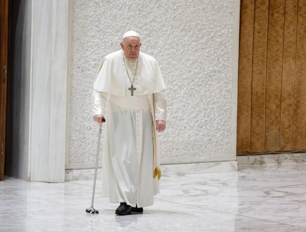 El papa Francisco asiste a la audiencia general semanal en el aula Paolo VI, Ciudad del Vaticano.