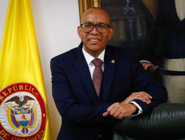 Entrevista con magistrado Gerson Chaverra Castro, presidente de la Corte Suprema de Justicia. Foto marzo 13 de 2024