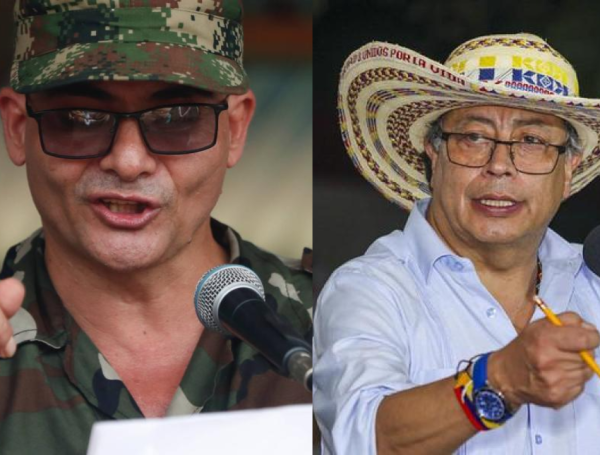 'Iván Mordisco' y Gustavo Petro