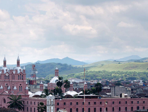 Panorámica de Buga, en el centro del Valle del Cauca.