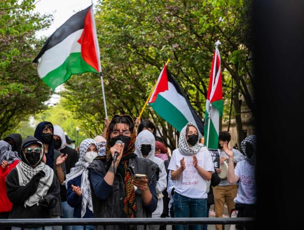 Protestas propalestinas en la Universidad de Columbia.