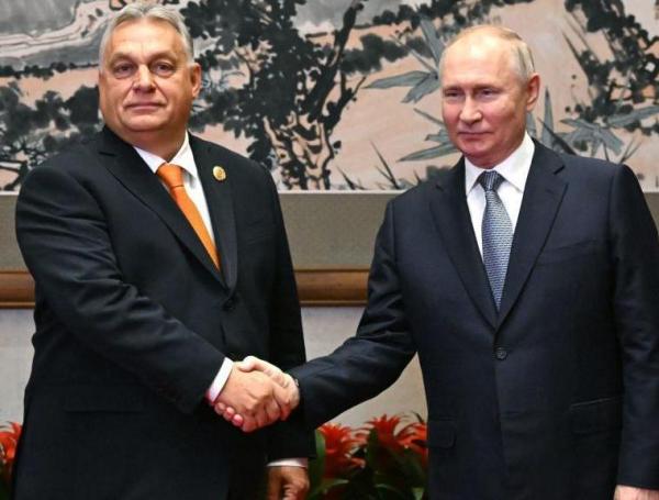 Putin y su homólogo húngaro, Viktor Orbán.
