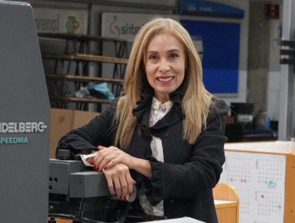 Alba León, gerente de la Imprenta Nacional.