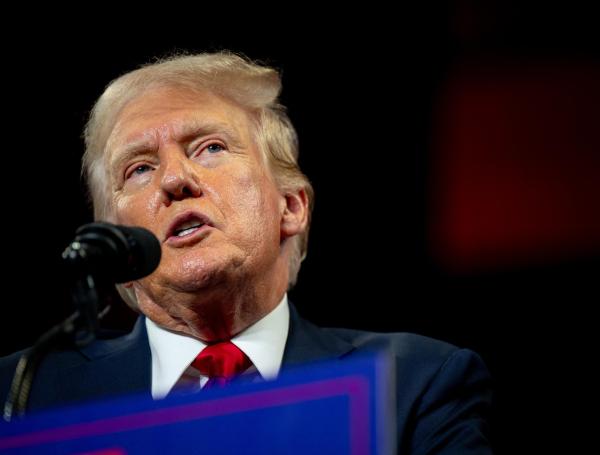 Donald Trump durante un mitin en Carolina del Norte.