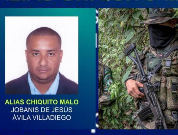 Alias Chiquito Malo, máximo cabecilla del 'clan del Golfo'.