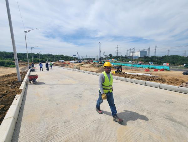 Construcción intercambiador vial a la altura de Alameda del Río