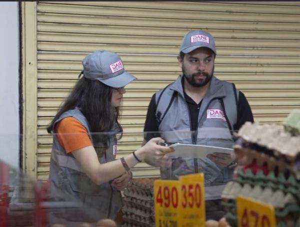 Trabajadores del Dane.