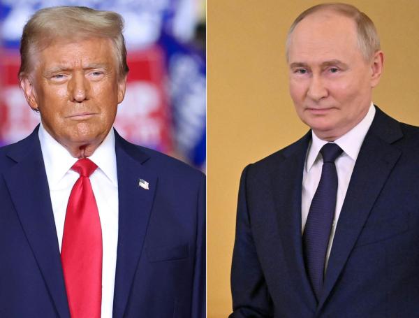 El virtual presidente de Estados Unidos, Donald Trump; y el mandatario ruso, Vladimir Putin.