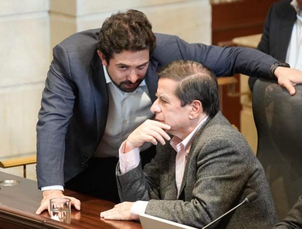 Diego Guevara y Juan Fernando Cristo en las comisiones económicas.
